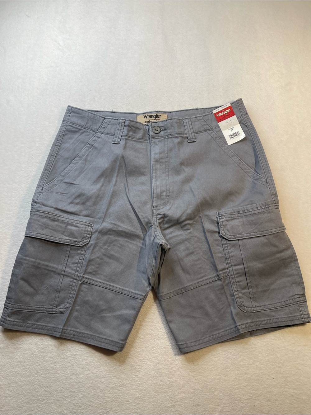 Wrangler Men's Steel Gray Cargo Shorts SIZE 34 NWT